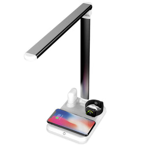 10W Wireless Charging Desk Lamp Apple 7.5W Wireless Fast Charging Learning Desk Lamp Mobile Phone Wireless Charging LED Desk lamp